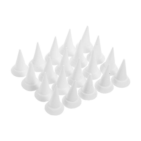 LOLIPPYY 20Pcs Cone Support Nails White Ceramic Kiln Posts for Secure Pottery Firing