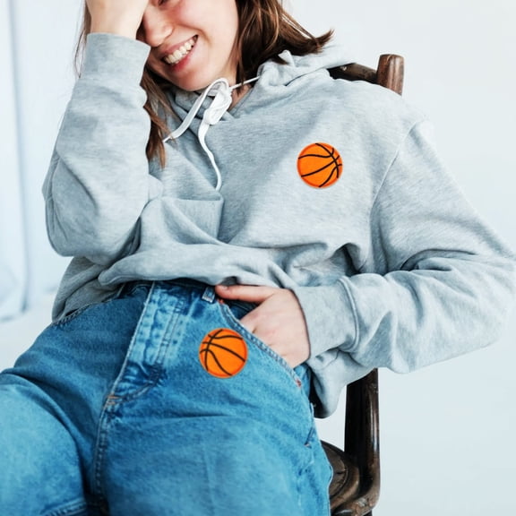 LOLIPPYY 20Pcs Creative Basketball Embroidery Patches for Clothes Repair and Decorative Use