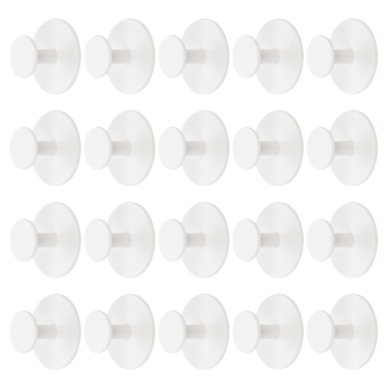 LOLIPPYY 20Pcs DIY Sticky Knobs White Modern Appearance Design Handles ...