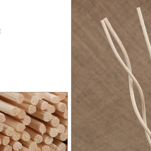 LOLIPPYY 20Pcs Diffuser Sticks Aroma Reed Yellow Wavy Style for Perfume Diffusion and Air Refresh