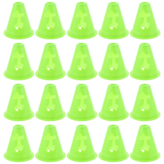 LOLIPPYY 20Pcs Exercise Cones for Agility Training Portable Football Training for Fan Gear