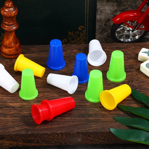 LOLIPPYY 20Pcs Finger Protector Plastic Thimble Caps for Daily Use in Quilting and Needlework