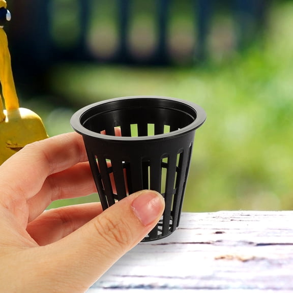 LOLIPPYY 20-Pack Hydroponic Mesh Net Pots for Garden and Home Use, Plastic Baskets Designed for Healthy Root Growth