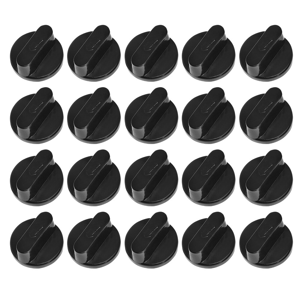 LOLIPPYY 20Pcs Universal Black Gas Cooker Knobs Easy Install Stove ...