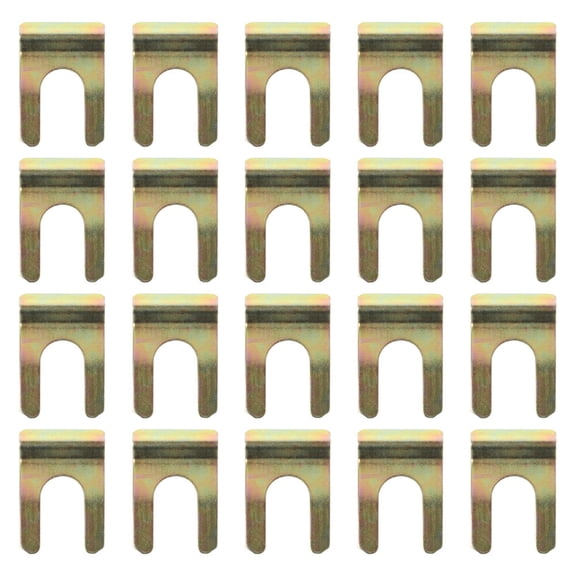 LOLIPPYY 20Pcs Golden Iron Brake Line Clips Cable Clamp Car Brake Hose Holder for Reliable Fixing