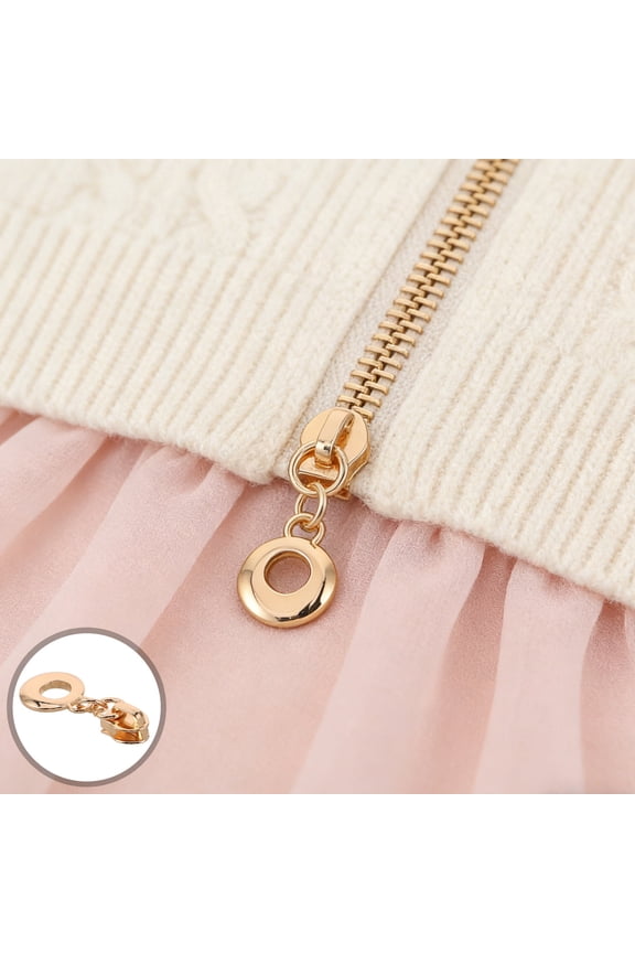 20Pcs Golden Metal Replacement Zipper Pulls for Backpack Luggage Jacket and Sweater Repair