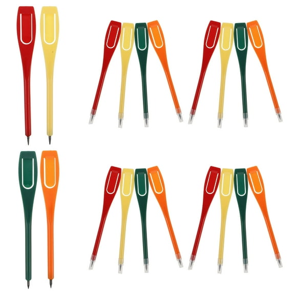 LOLIPPYY 20Pcs Golf Pencils With Erasers For Golfers Multi Plastic Lead Core Training Accessory Back to School