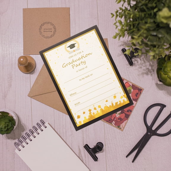 LOLIPPYY 20Pcs Grad Congrats Announcements Invitations Specially Designed for Graduation