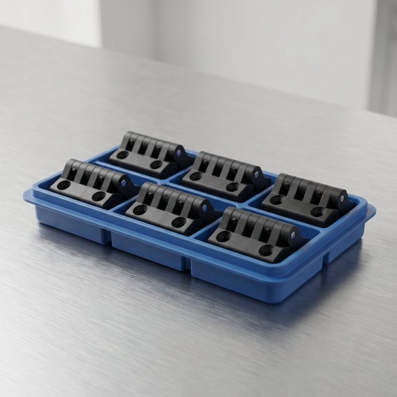 LOLIPPYY 20Pcs Smooth Operation Plastic Electrical Box Door Hinge for Control Panel Equipment