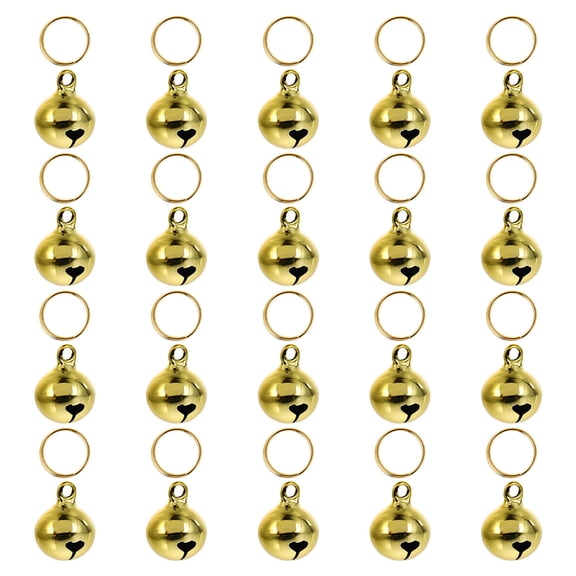 LOLIPPYY 20Pcs Jingle Bell Decoration Bells Copper Golden for Festival Parties and Birthdays