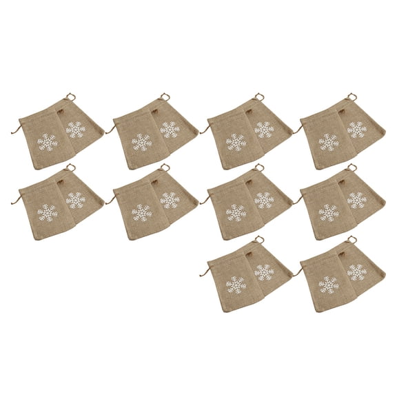 LOLIPPYY Set of 20 Khaki Drawstring Pouches for Candy Packaging, Party Favors, Bags, and Storage
