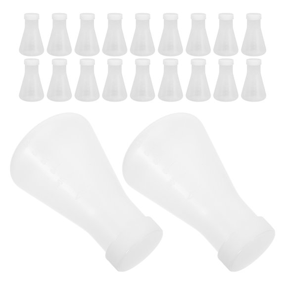 LOLIPPYY 20Pcs Lightweight Plastic Erlenmeyer Flask for Efficient Mixing in Scientific Labs