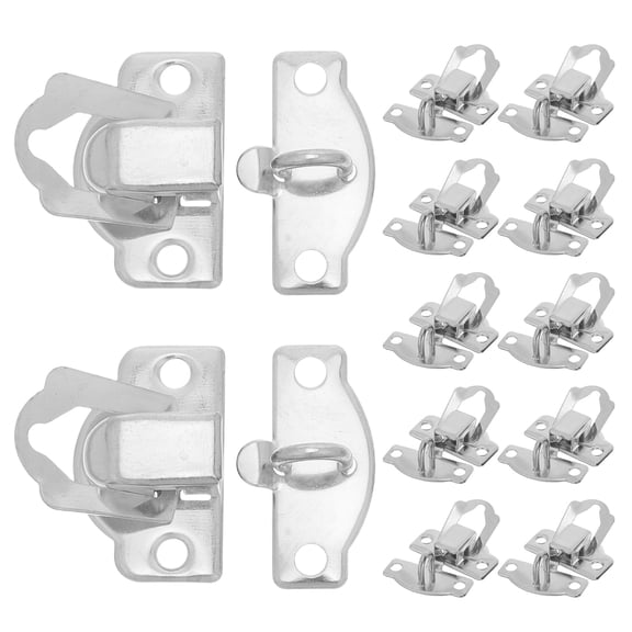 LOLIPPYY 20Pcs Lockable Metal Hasp Latch for Box with Padlock Compatible with Wood