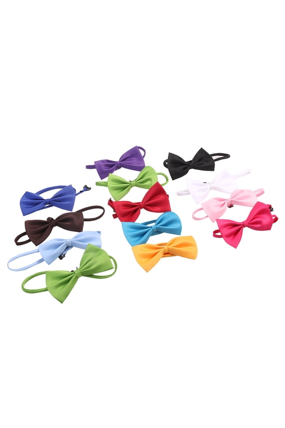 20Pcs Men Adjustable Polyester Cotton Bow Tie Pre-Tied for Balls and Formal Wear