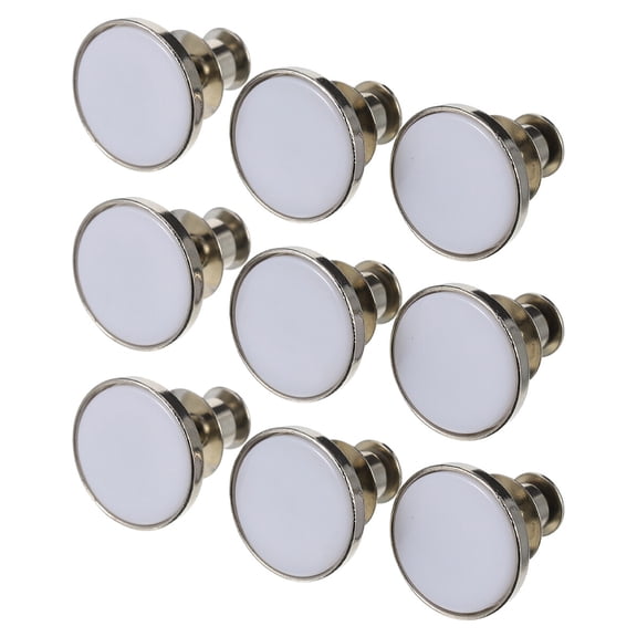 LOLIPPYY 20Pcs Metal Snap Button Alloy Silver for DIY Projects Waist Adjustment Stylish Button