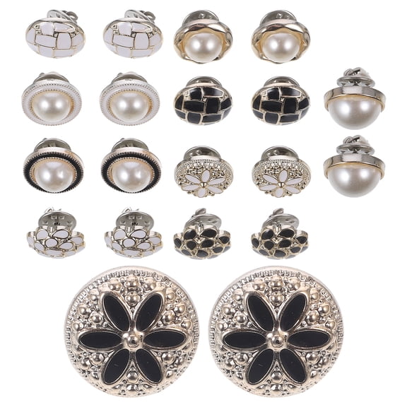 LOLIPPYY 20Pcs Multi Color Clothing Decorative Buttons Portable Snap Pins Ideal for Daily Wear and Special Occasions