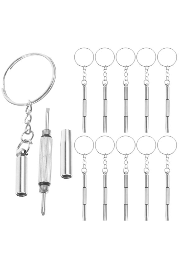 Durable Plated Silver Steel Screwdriver Kit for Small Repairs 20Pcs