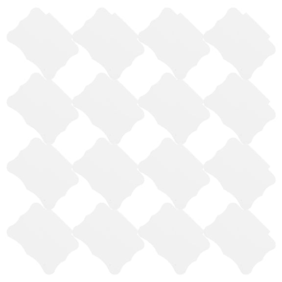 LOLIPPYY 20Pcs Multi Functional White Basket Label Tags with Clip on for Price and Message Display