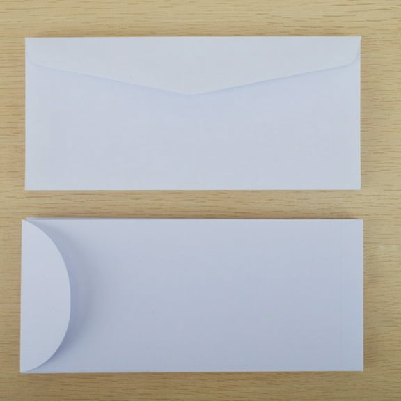 LOLIPPYY 20Pcs Multipurpose Blank White Envelopes Biodegradable Paper for Mailing and Filing