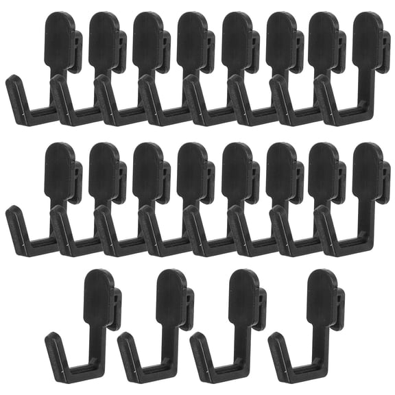 LOLIPPYY 20Pcs Pegboard Hooks Black Steel Shelf Support Pegs for Organization