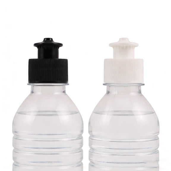 LOLIPPYY 20Pcs Plastic Sports Bottle Push Pull Caps Leak Proof Screw Cap Replacement for Hydration