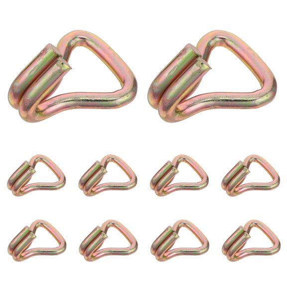 LOLIPPYY 20Pcs Plated Gold Automotive Cargo Net Hooks Strong Load Capacity Tie Down Strap Accessories
