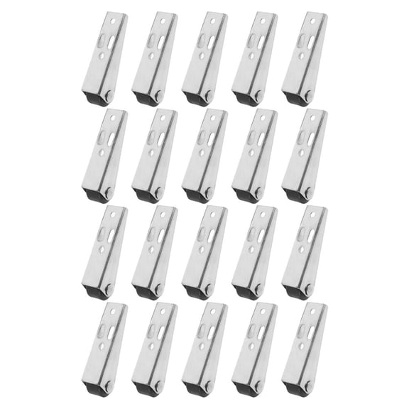 LOLIPPYY 20Pcs Plated Silver Door Bottom Caster Wheels Anti Sagging Support for Garden Gate Sliding