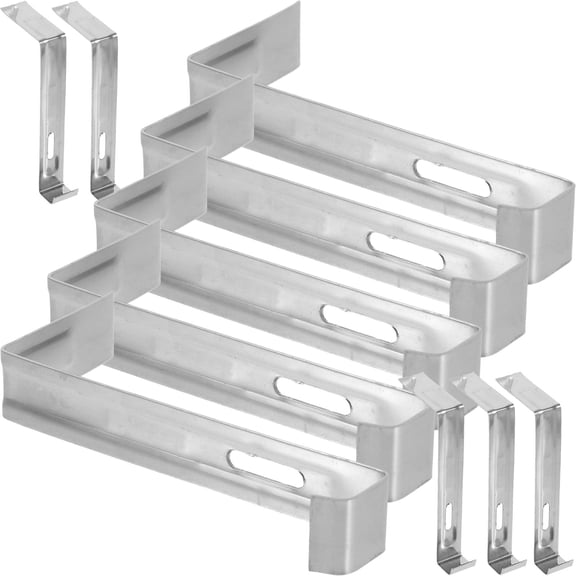 LOLIPPYY 20Pcs Plated Silver Roof Tile Fasteners Stainless Steel Clips for Secure Tile Hanging