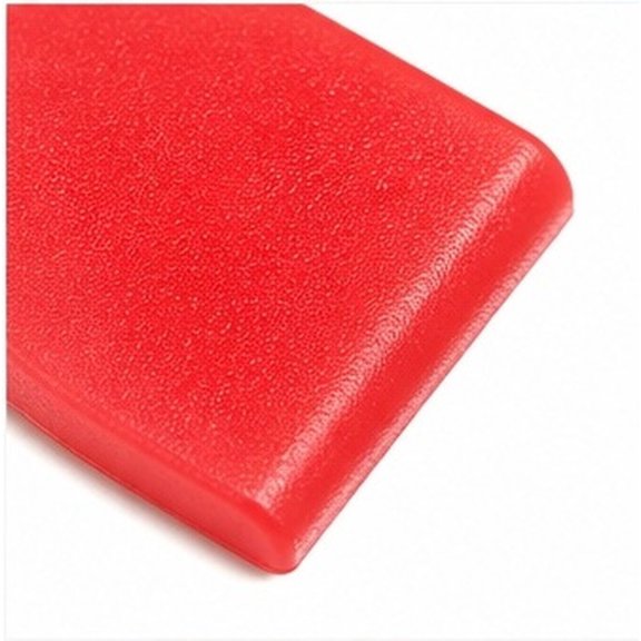 LOLIPPYY 20Pcs Portable Red Plastic Scraper Tool Multipurpose Keyring Scratch Tool for Tickets and Labels