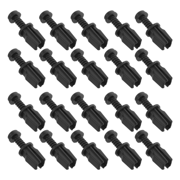 LOLIPPYY 20Pcs Rear Hatch Trim Clip Black Plastic Auto Body Panel Push Pins for Car Cargo Area Secure Fit