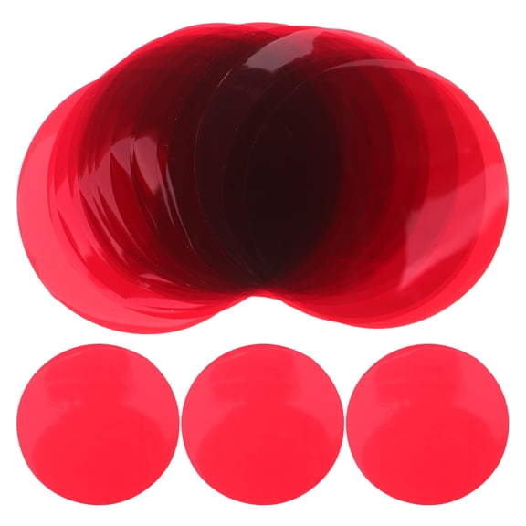 LOLIPPYY 20Pcs Red Adhesive Light Diffuser Film for Warm Light Correction and Ambient Lighting