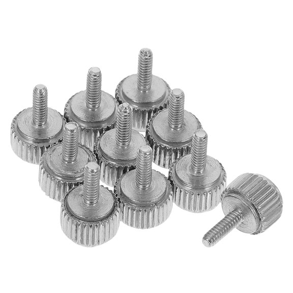 LOLIPPYY 20Pcs Robust Metal Knurled Thumb Screws for Measurement Instruments and Tool Fastening