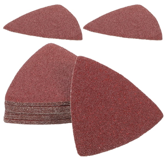 LOLIPPYY 20Pcs Sandpaper Sanding Pads Electric Attachment with Triangular Shape for Polishing and Coarse Sanding