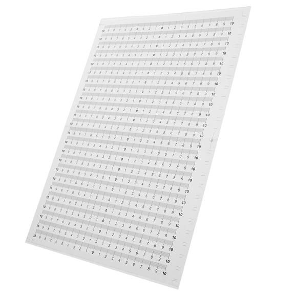 LOLIPPYY 20Pcs Self Adhesive Measuring Tape for Workbench Use Waterproof with Clear Visible Scale