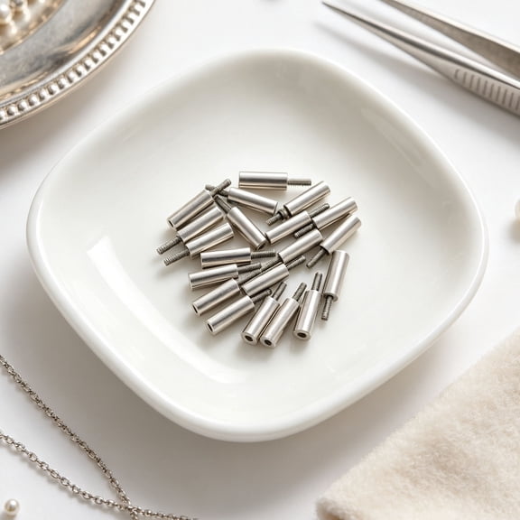 LOLIPPYY 20Pcs Smooth Steel Binding Studs for Scrapbook Expansion and Album Assembly with Stable Screw Posts
