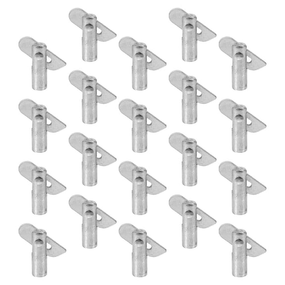 LOLIPPYY 20Pcs Strong Steel Scaffolding Locking Pins Plated Silver Pins for Secure Guardrail Systems