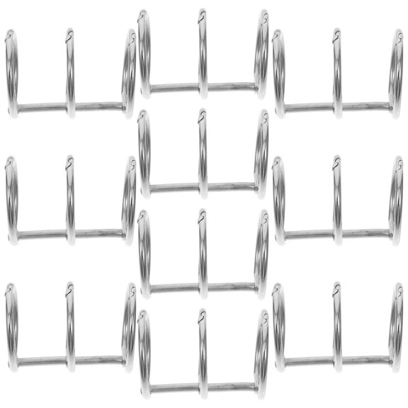 LOLIPPYY 20Pcs Three Hole Metal Binding Rings with Strong Iron Build for Scrapbook and File