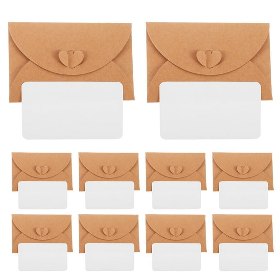 LOLIPPYY 20Pcs Tiny Cards With Envelopes Festival Invitation Card For Present Weddings Party Favors Coffee