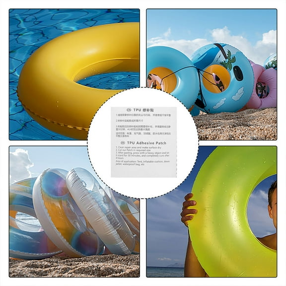 LOLIPPYY 20Pcs Tpu Clear Repair Patches for Inflatable Products Water Resistant Versatile Adhesive Stickers