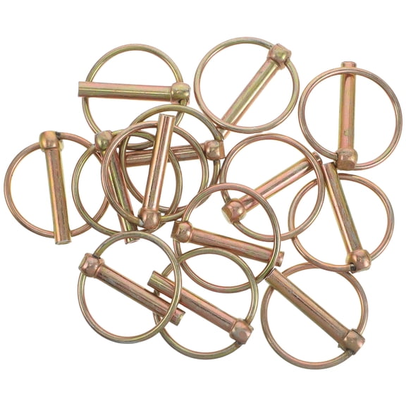 LOLIPPYY 20Pcs Tractor Towing Draw Hitch Pin Kit Golden Steel High Strength Trailer Locking Pins