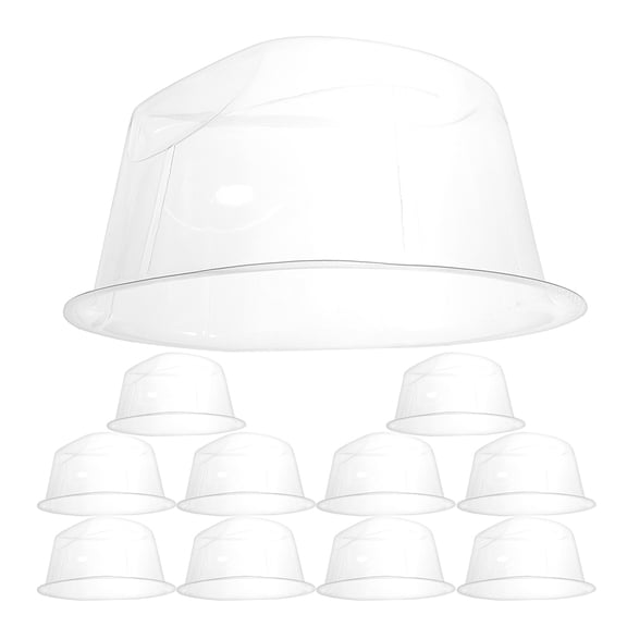 LOLIPPYY 20Pcs Transparent Plastic Hat Holder Stand Suitable for Various Hat Styles and Sizes