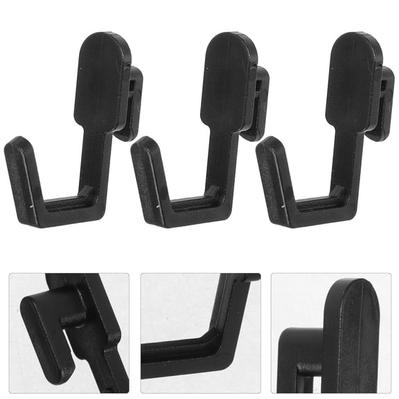 LOLIPPYY 20Pcs Versatile Black Pegboard Hooks for Home Organization Easy Installation