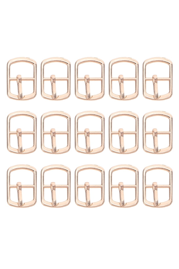 20Pcs Versatile Golden Metal Slide Buckles Zinc Alloy Adjustable Bag Belt Buckles