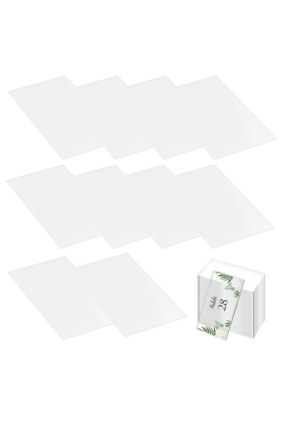 20Pcs Wedding Name Place Cards Acrylic Transparent for Reception Use