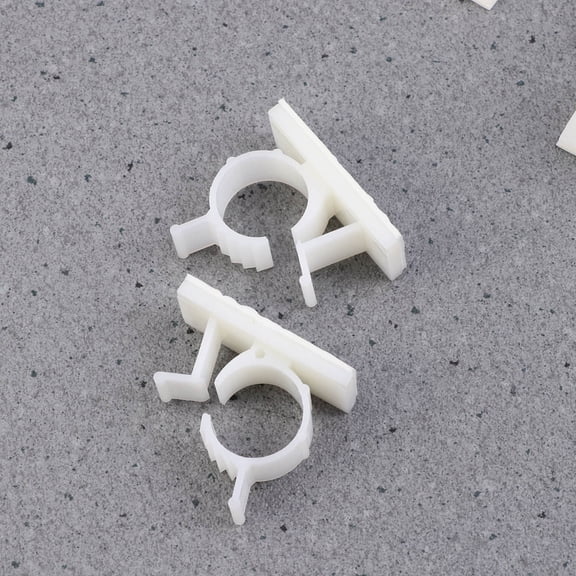 LOLIPPYY 20Pcs White Cord Clips for Desk Cable Management Adjustable Lock Design Wire Fasteners