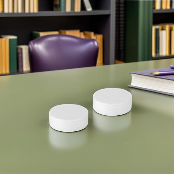 LOLIPPYY 20Pcs White Craft Foam Cylinders for School Projects Sculpture Modeling and Decorations