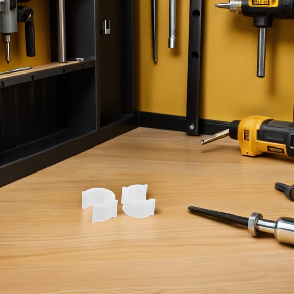 LOLIPPYY 20Pcs White Curtain Rod Hardware Brackets Heavy Duty Support for Home Window Treatments