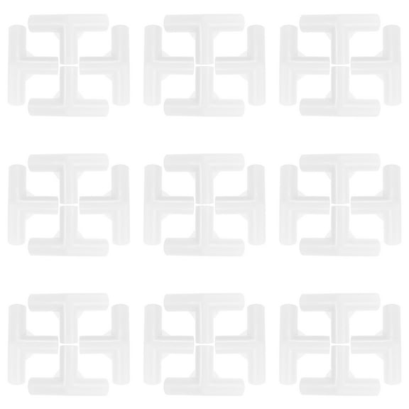 LOLIPPYY 20Pcs White Plastic 135 Degree Three Way Tent Pole Connector Durable Pipe Fitting for Camping Canopy