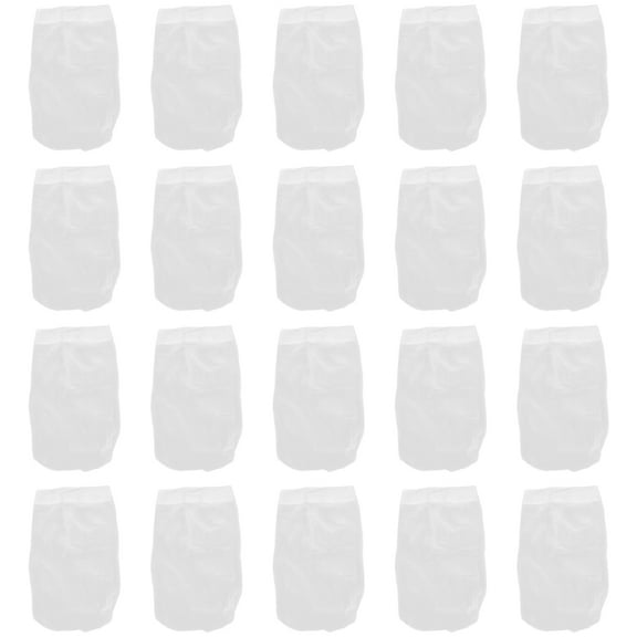 LOLIPPYY 20Pcs White Pool Skimmer Socks Fine Mesh Filter Sock for Swimming Pool Skimmer