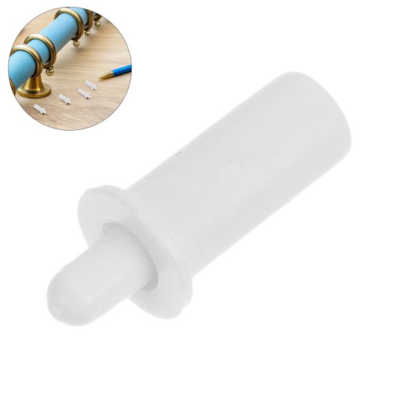 LOLIPPYY 20Pcs Window Screen Plunger Latches White Spring Retainer Pins for Blind Slat Replacement